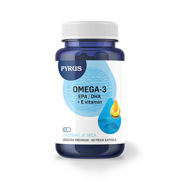 Omega-3 EPA/DHA + E vitamin, 1000 mg